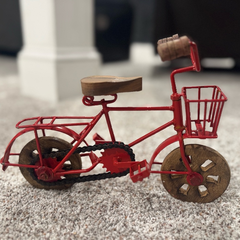 Red Decorative Bicycle Model